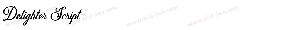 Delighter Script字体转换